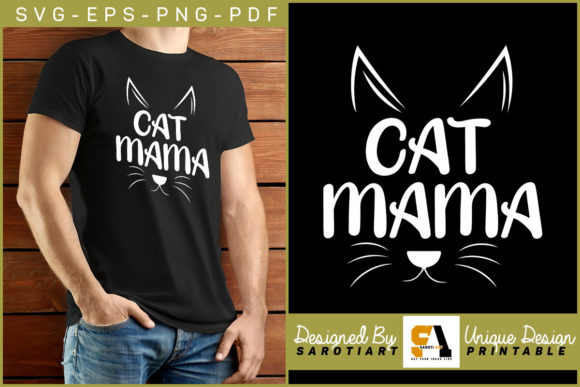 Cat Design for Cat Lover - Cat Mama Svg