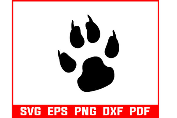 Cat s Paw Svg Pdf Png Dxf Eps Bundle