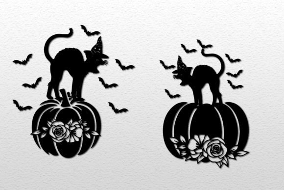 Halloween Cat Pumpkin Svg Bundle