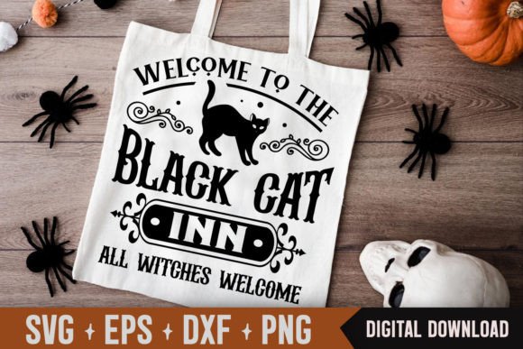 Welcome to the Black Cat Inn Svg